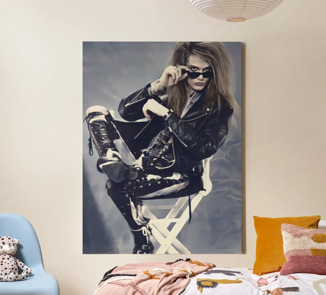Sebastian Bach Skidrow tela con Cornice a cassetta da Musadad Shop