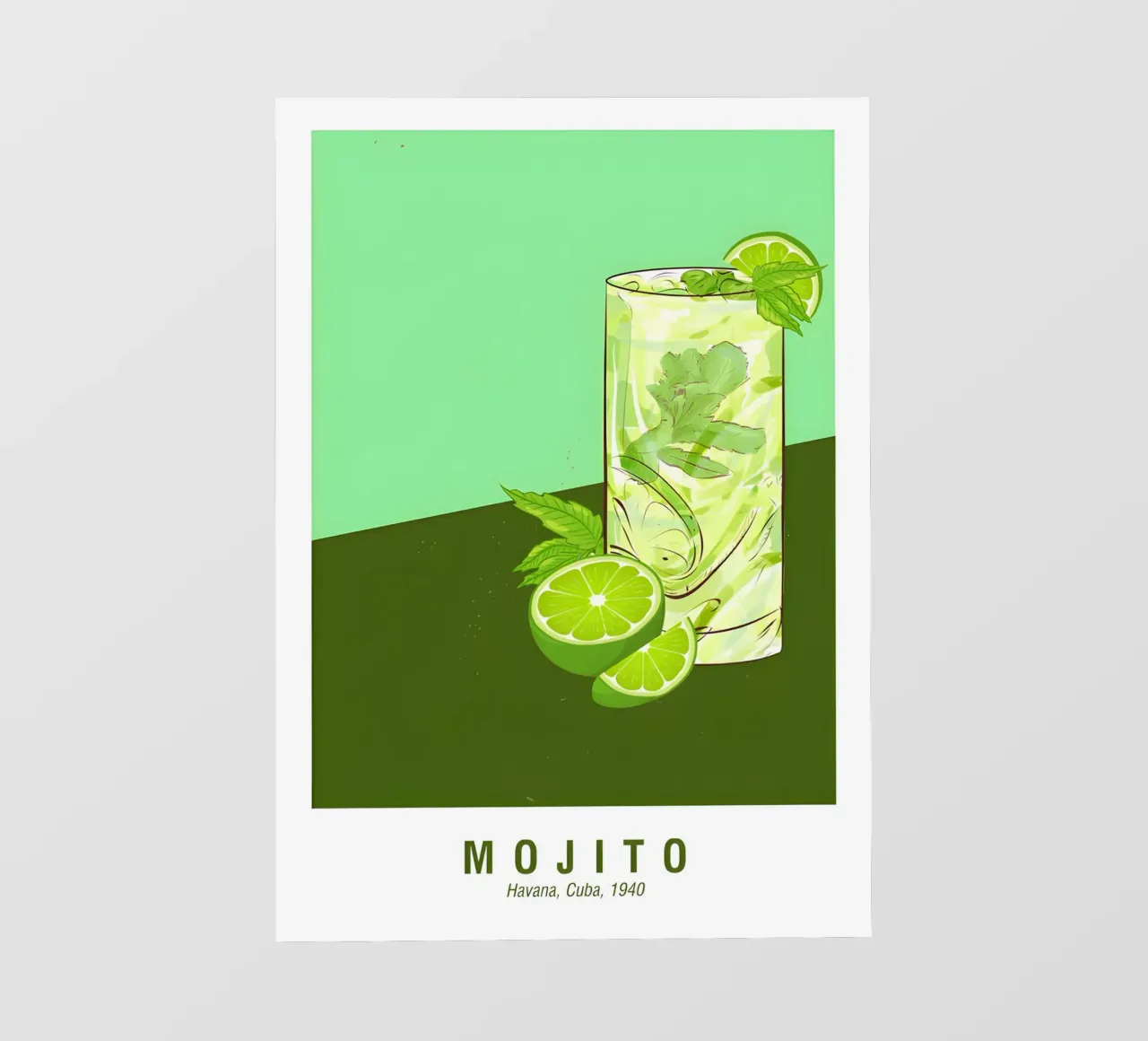 Mojito Avana Cuba 1940 telo in pvc da janetlynn