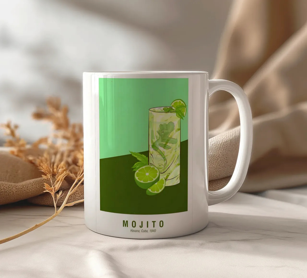 Mojito Avana Cuba 1940 tazza in ceramica da janetlynn