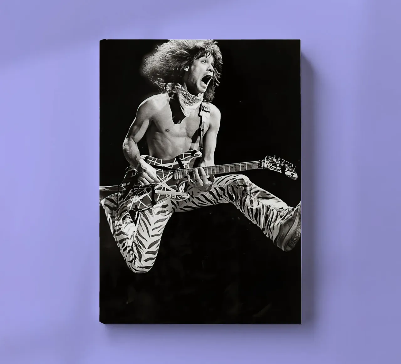 Eddie Van Halen Jump notebook by Musadad Shop