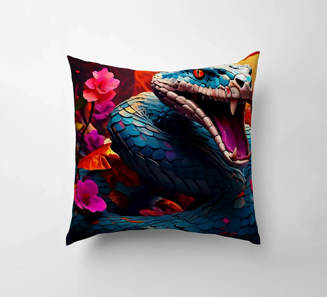 Stile_Serpente_J_1 cuscino da Tierisch bunt by LK