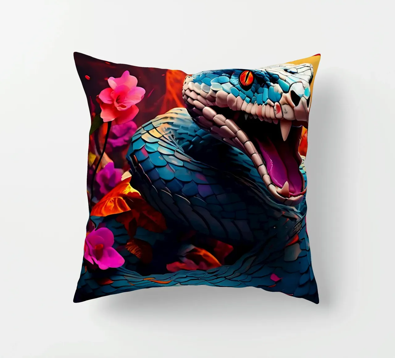 Stile_Serpente_J_1 cuscino da Tierisch bunt by LK