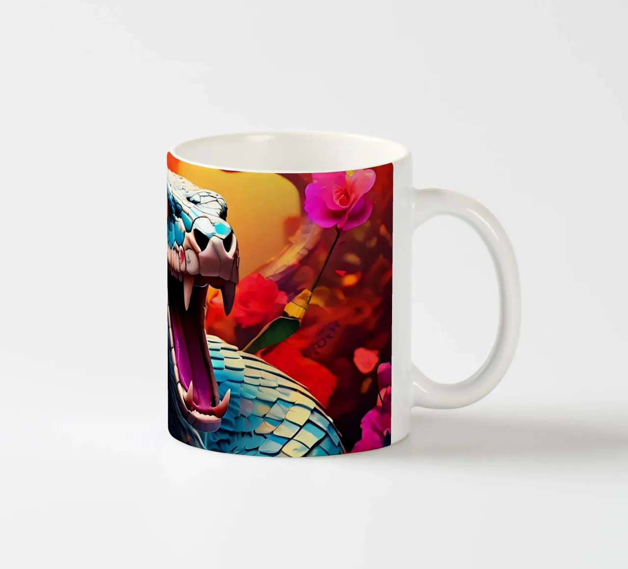Stile_Serpente_J_1 tazza in ceramica da Tierisch bunt by LK