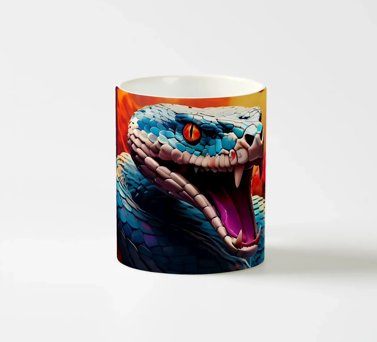 Stile_Serpente_J_1 tazza in ceramica da Tierisch bunt by LK