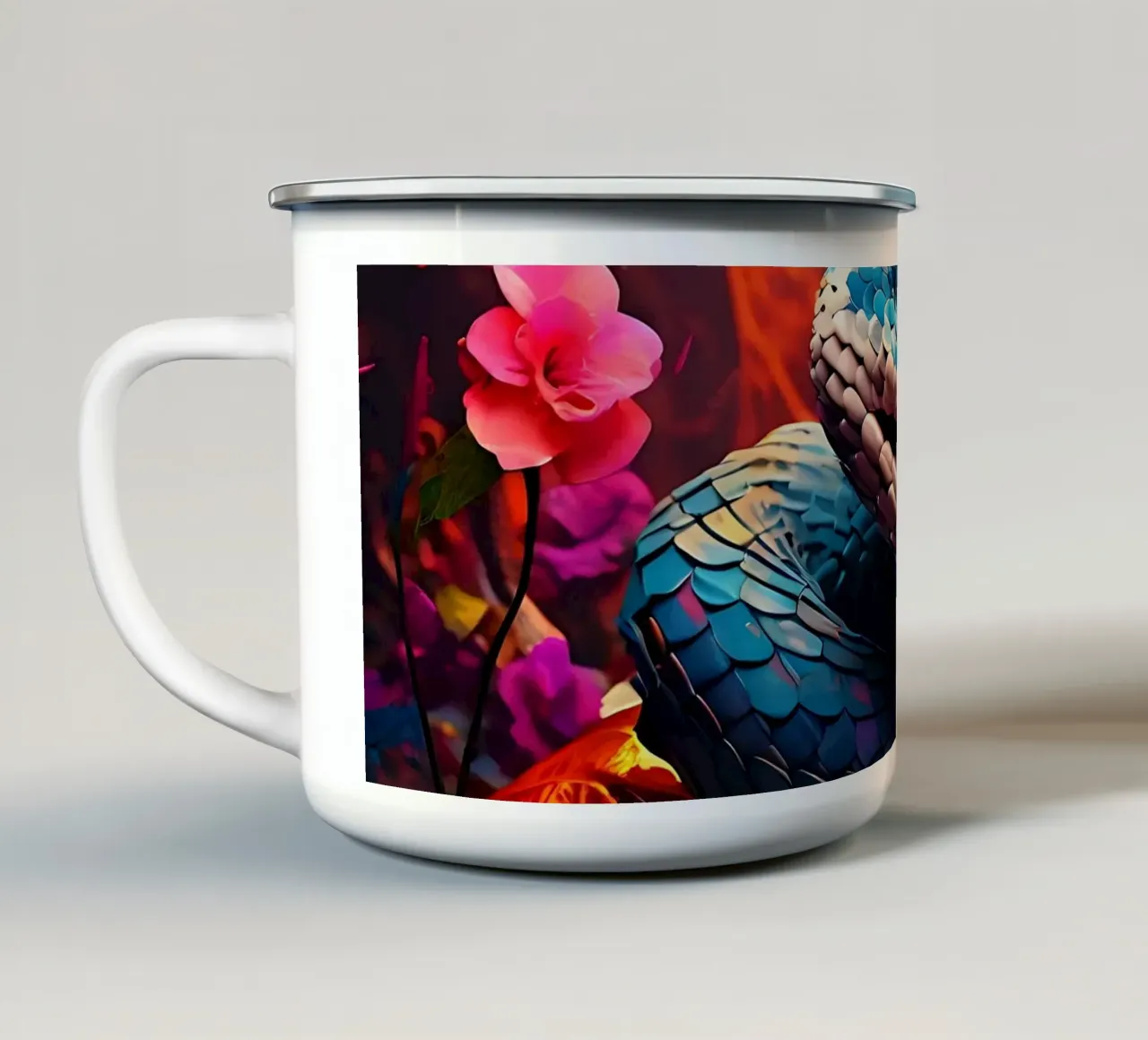 Stile_Serpente_J_1 tazza in smalto da Tierisch bunt by LK