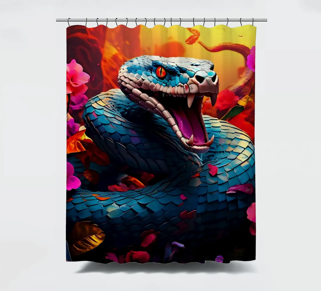 Stile_Serpente_J_1 tenda da doccia da Tierisch bunt by LK