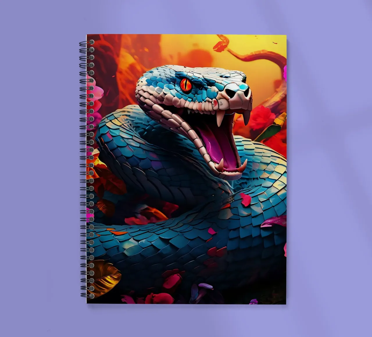 Snake_Style_J_1 spiral notebook by Tierisch bunt by LK