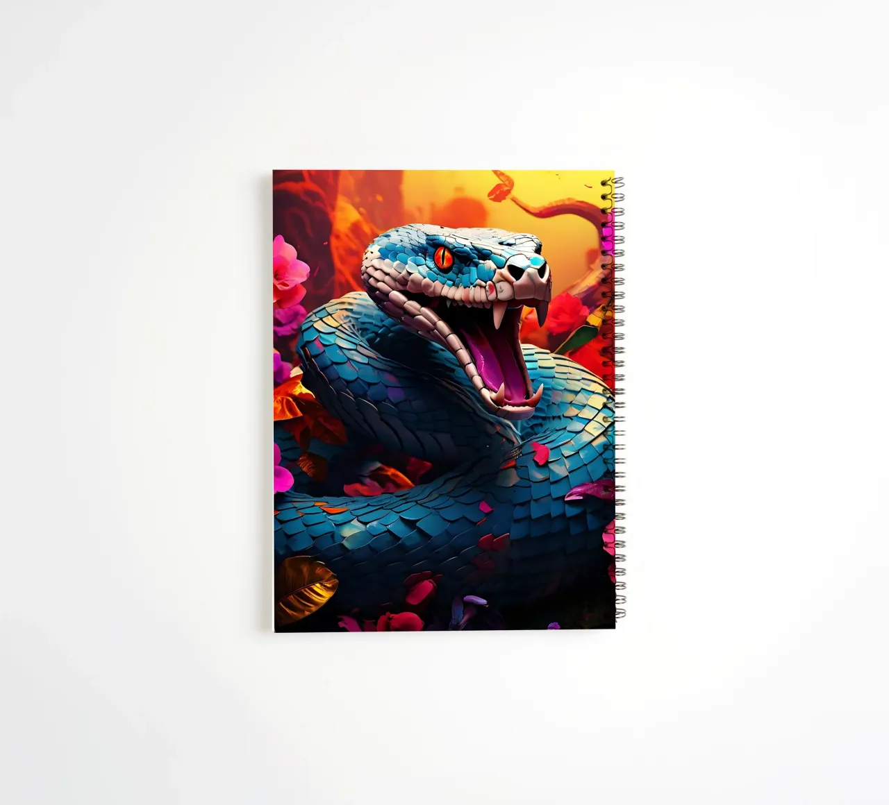 Snake_Style_J_1 spiral notebook by Tierisch bunt by LK