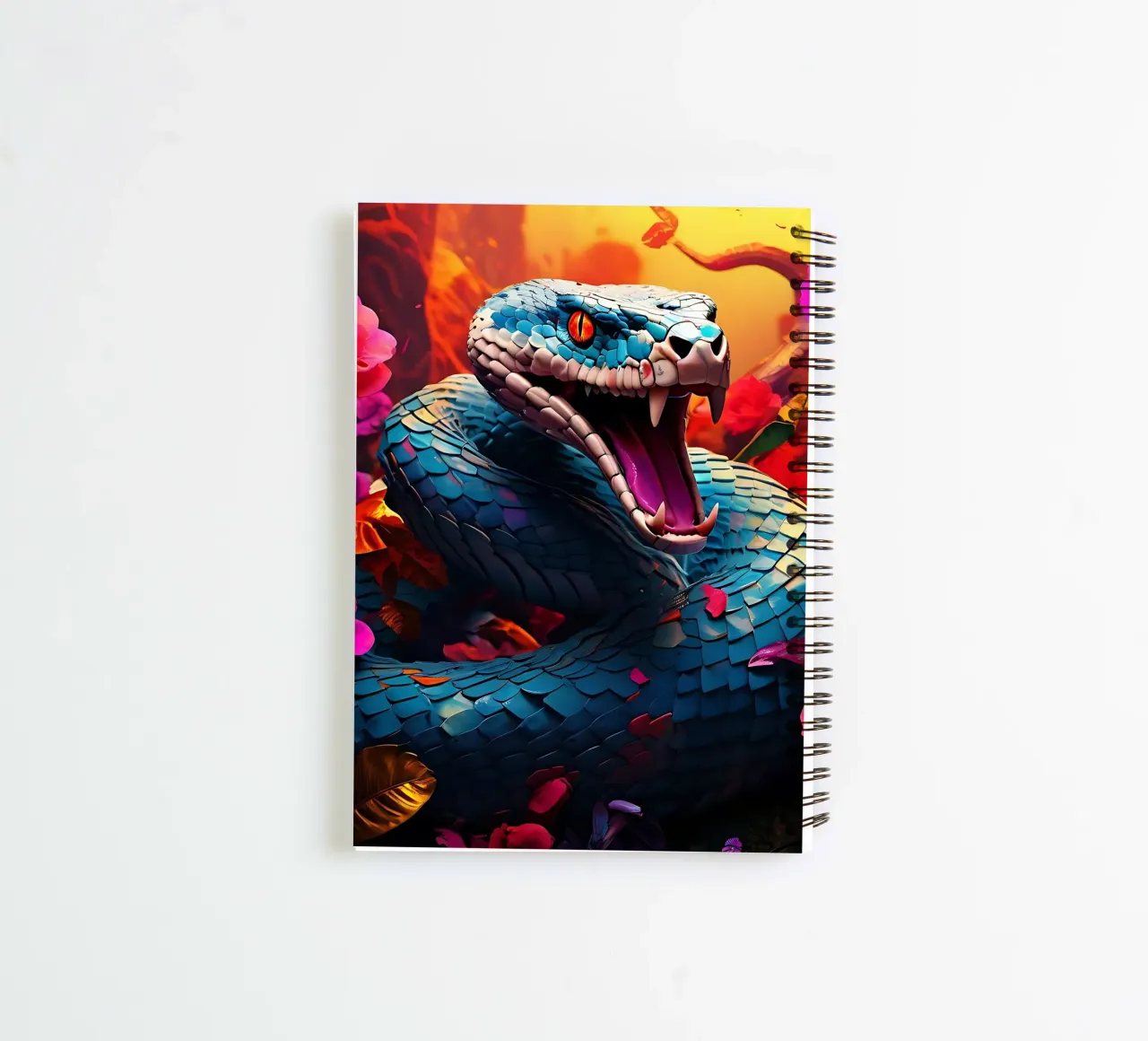 Snake_Style_J_1 spiral notebook by Tierisch bunt by LK