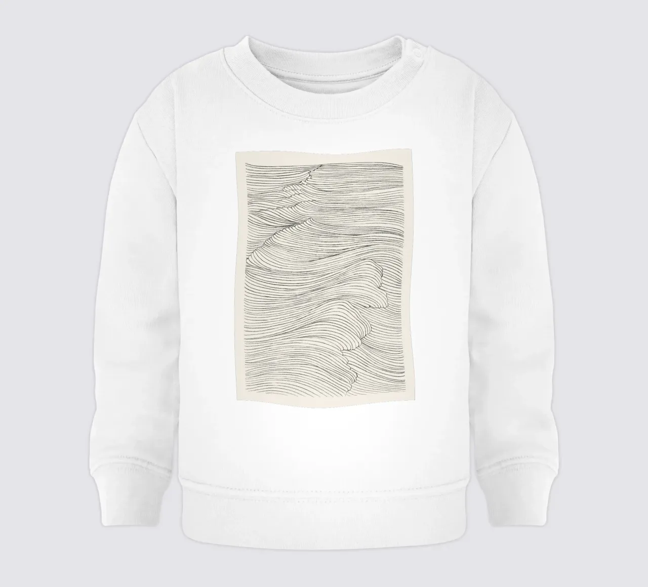 linee d'onda felpa neonato da Ben King