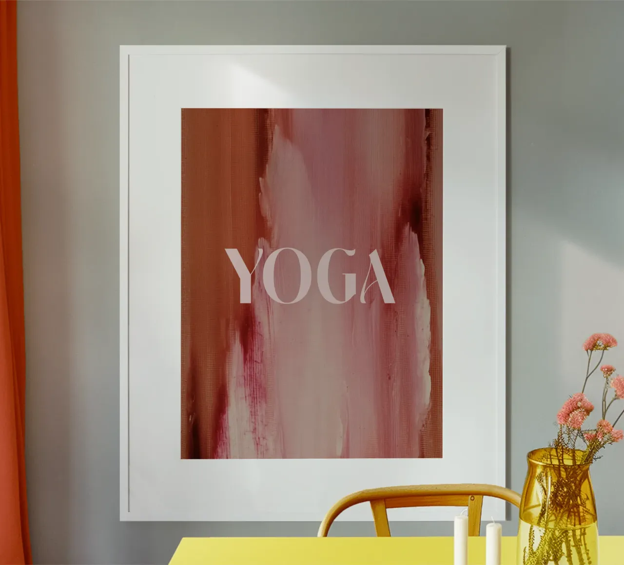 Soft Poems No 26 poster con telaio in plastica da treechild