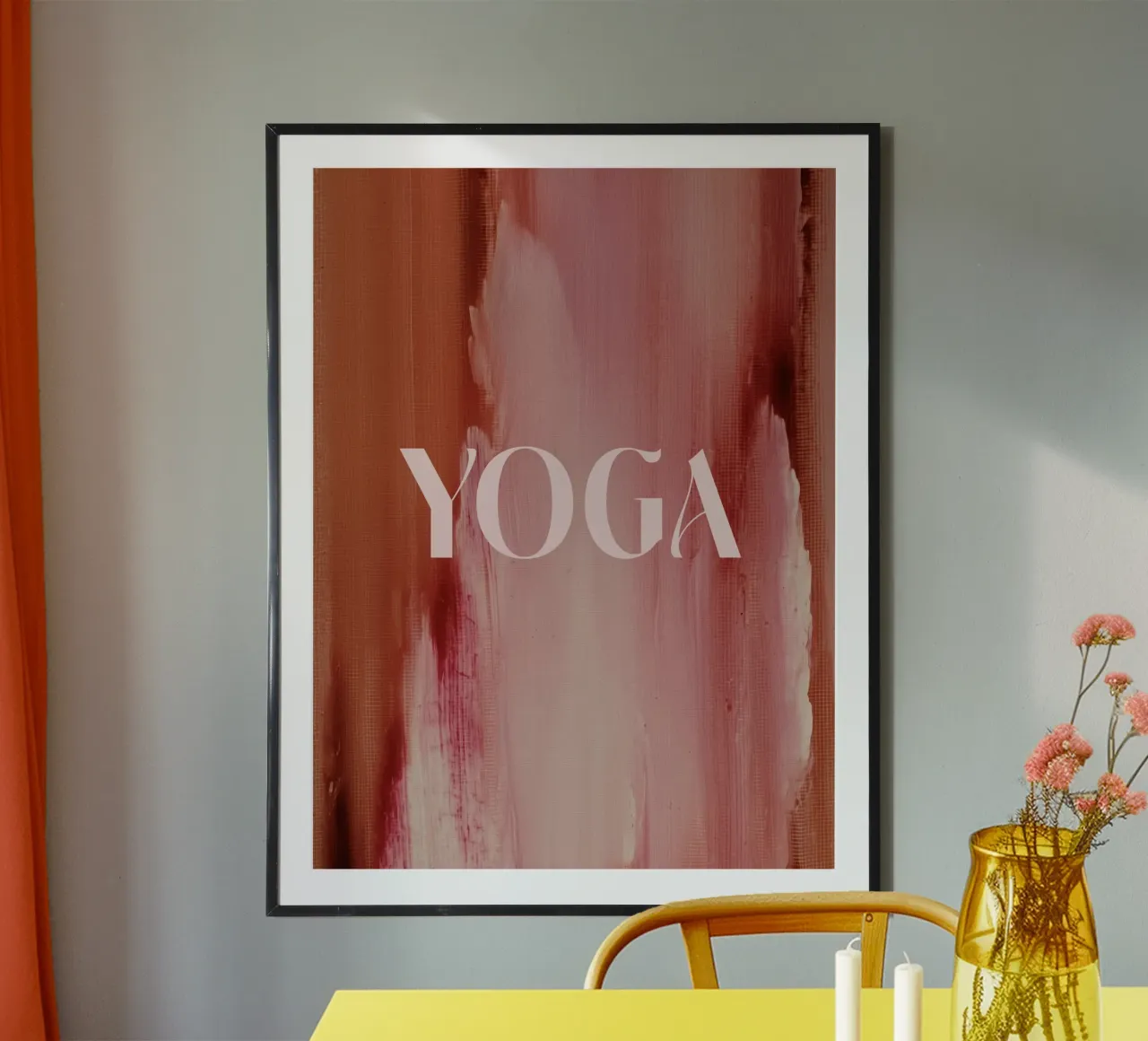 Soft Poems No 26 poster con telaio in plastica da treechild