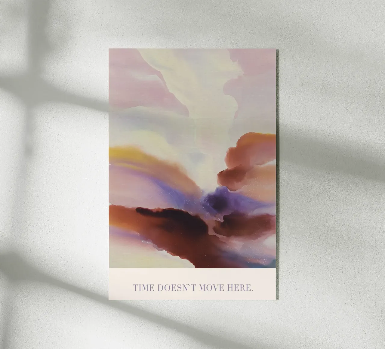 Time Doesn`t Move Here plexiglass da treechild
