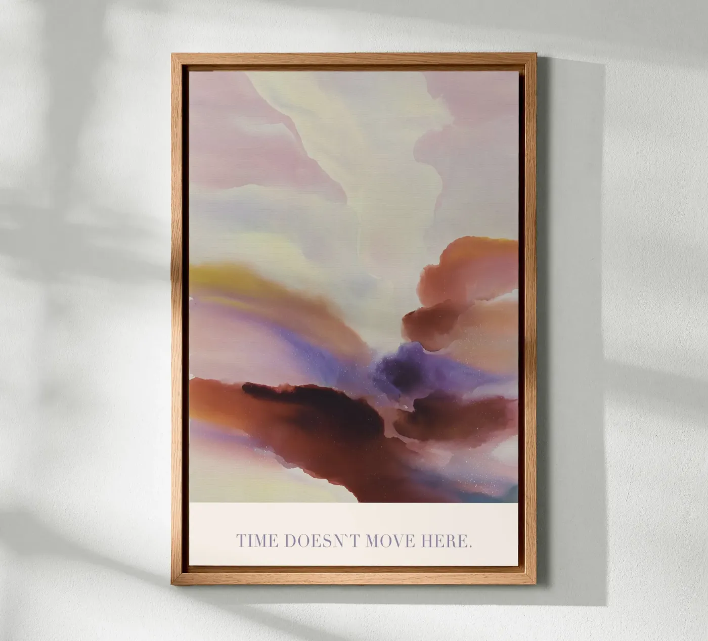 Time Doesn`t Move Here alluminio dibond da treechild