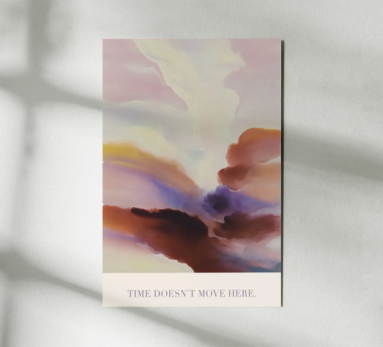 Time Doesn`t Move Here alluminio dibond da treechild