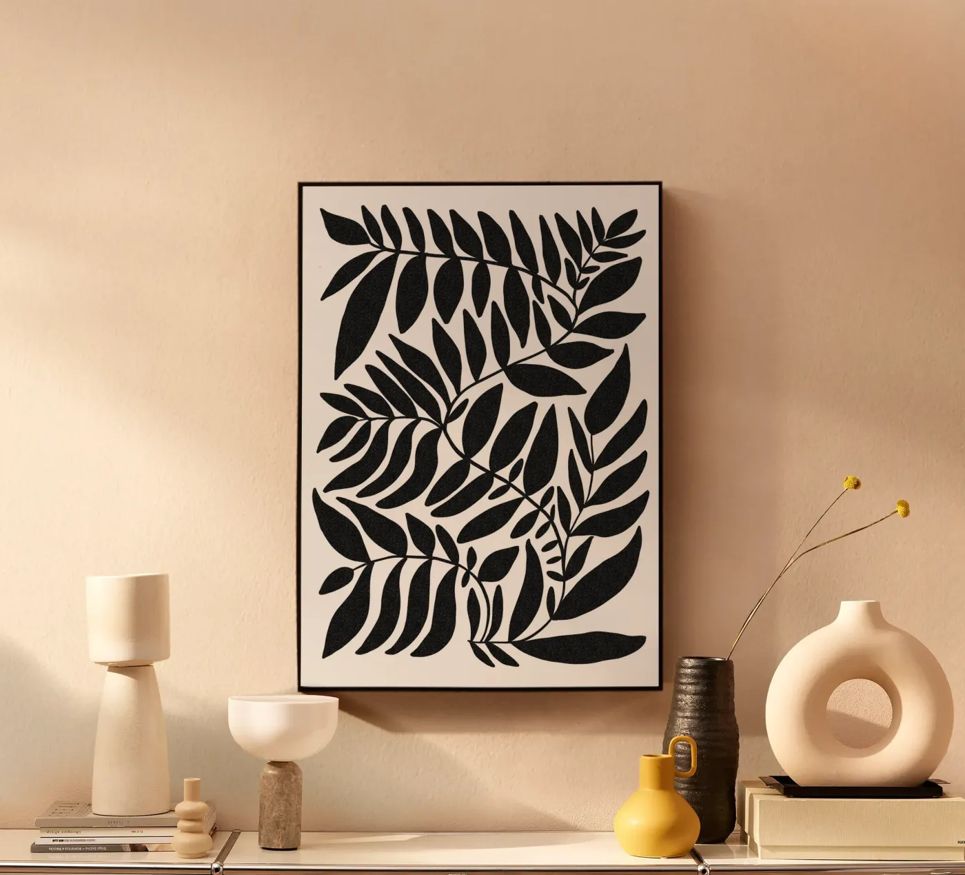 Leafy black plexiglas de TijanaArtStudio88