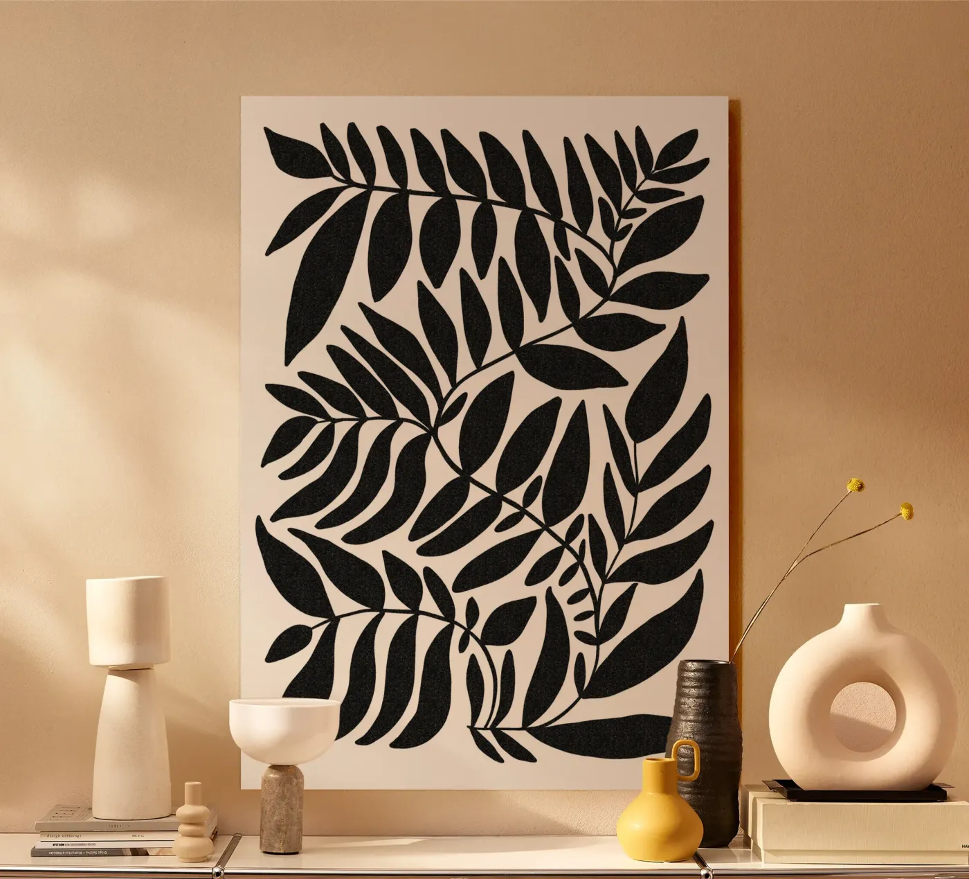 Leafy black plexiglas de TijanaArtStudio88