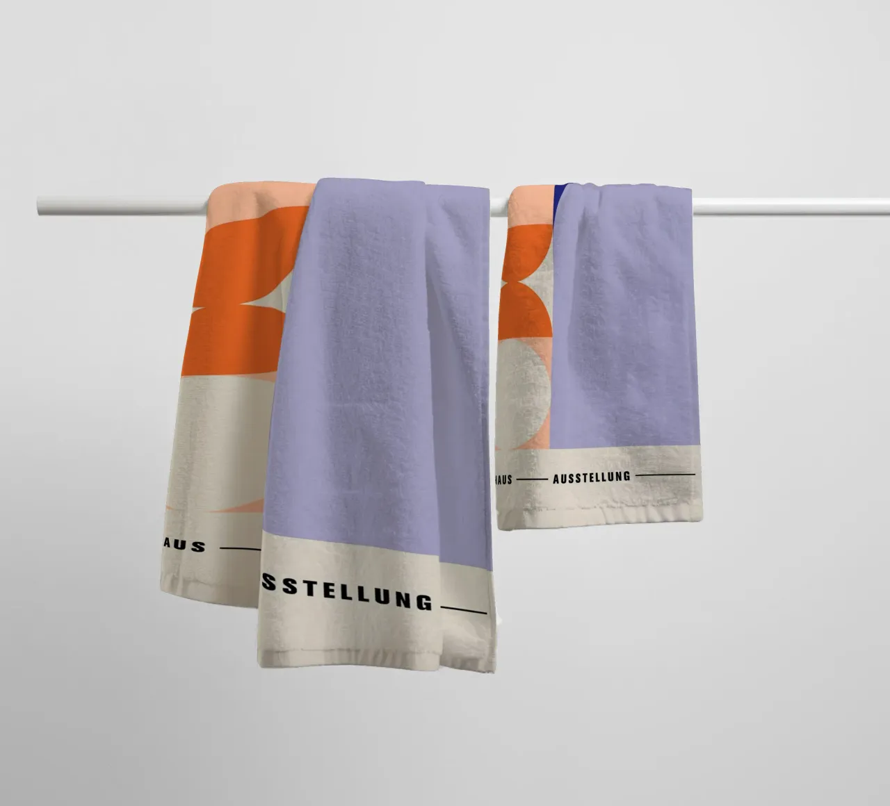 circle arch rectangle towel by David Taylor
