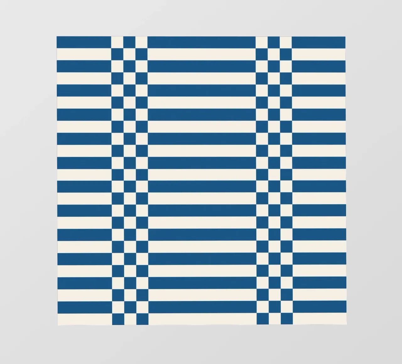 Blue checks and lines telo in pvc da TijanaArtStudio88