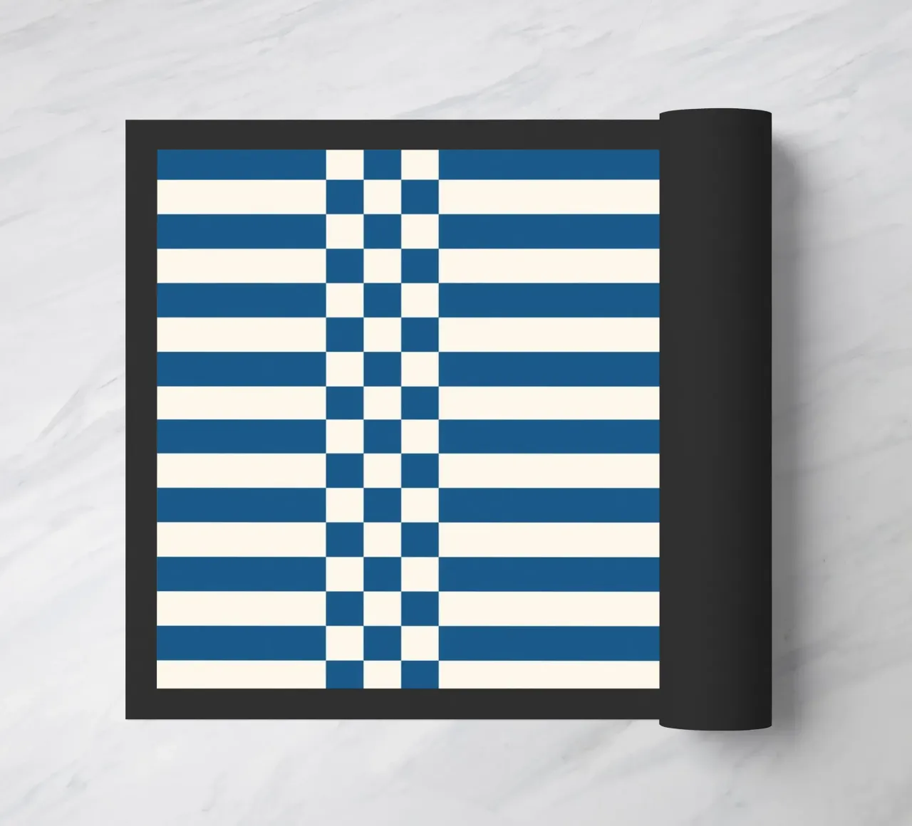 Blue checks and lines zerbino da TijanaArtStudio88