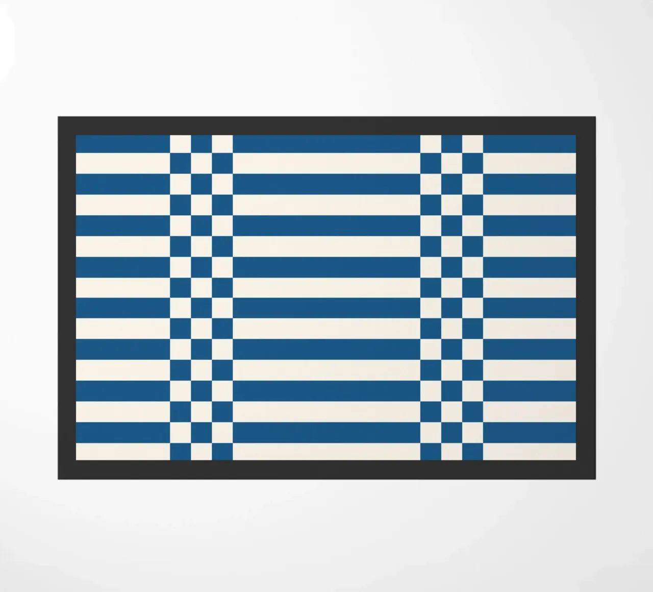 Blue checks and lines zerbino da TijanaArtStudio88