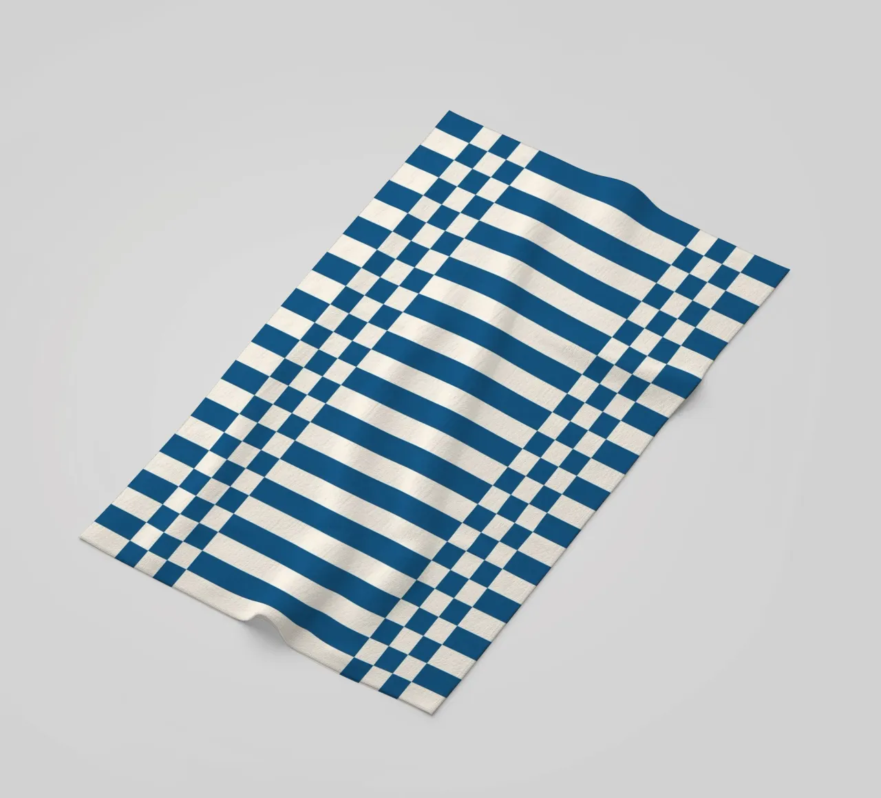 Blue checks and lines telo mare da TijanaArtStudio88