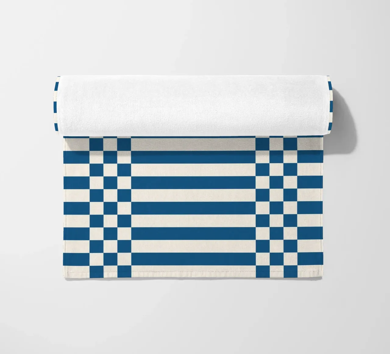 Blue checks and lines telo mare da TijanaArtStudio88