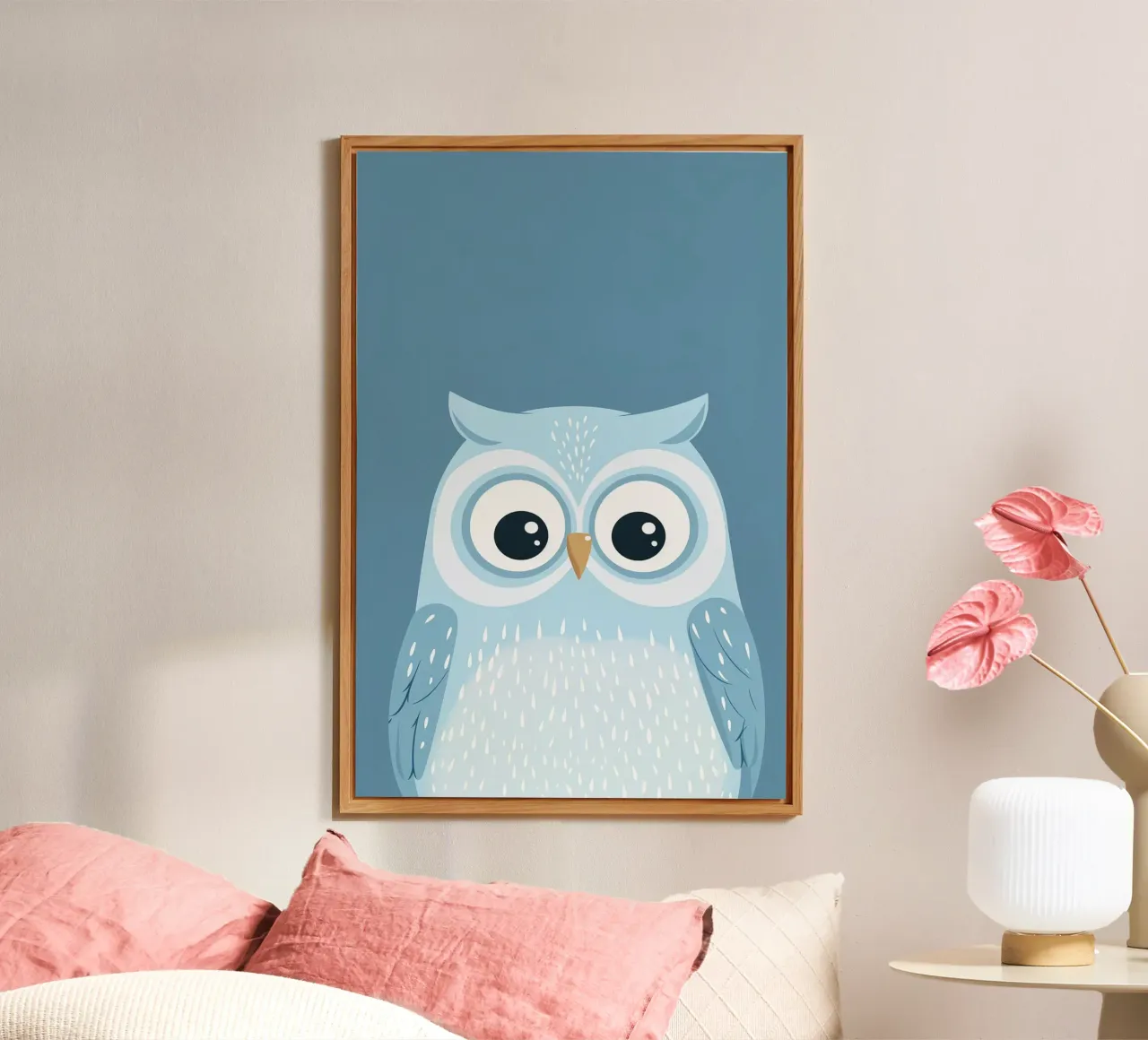 Owl in the Stars alluminio dibond da wonderfolk