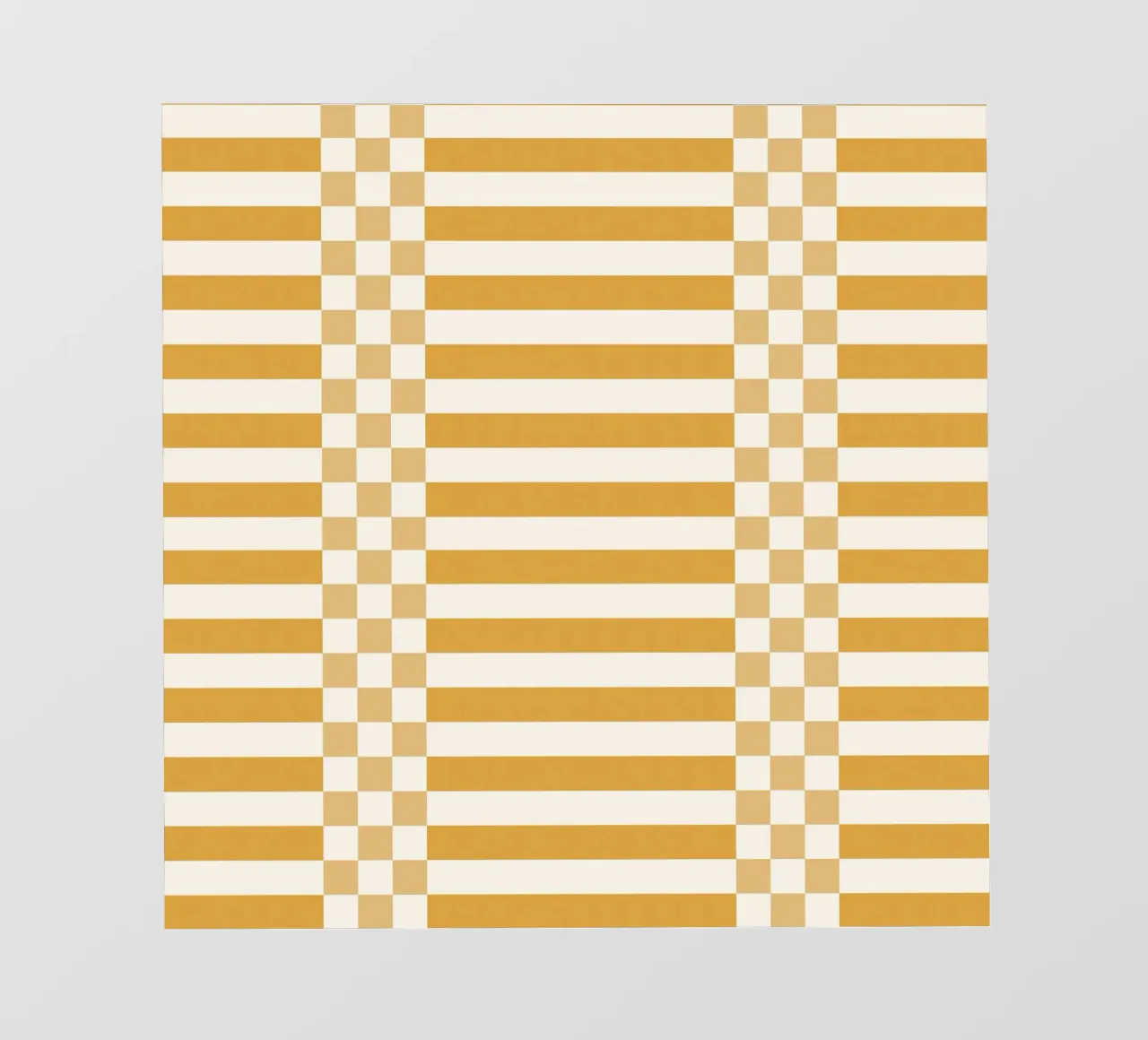 Light yellow checks and lines telo in pvc da TijanaArtStudio88