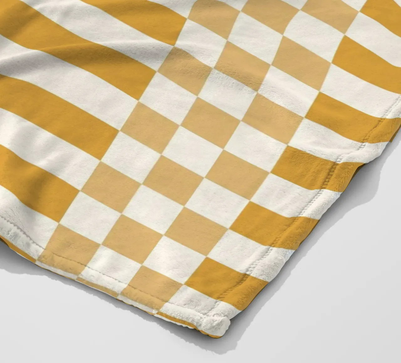 Light yellow checks and lines coperta in pile da TijanaArtStudio88