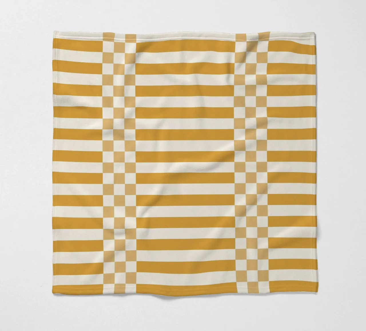 Light yellow checks and lines coperta in pile da TijanaArtStudio88