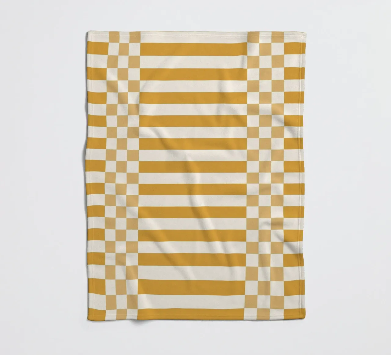 Light yellow checks and lines coperta in pile da TijanaArtStudio88