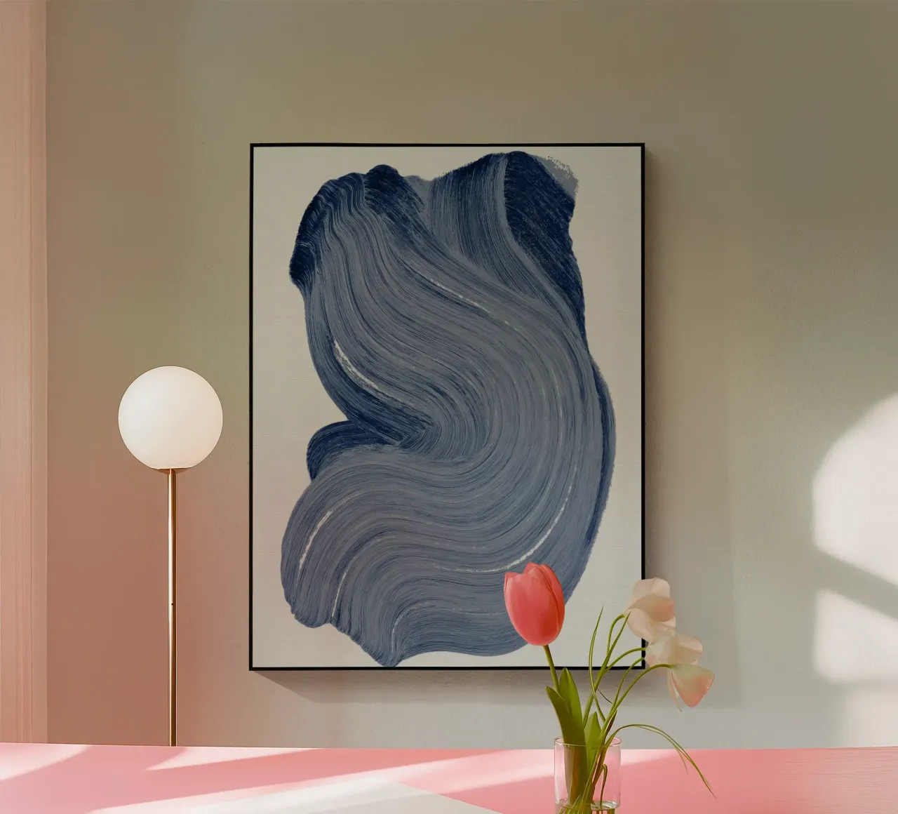 Indigo Drift acrylic glass by treechild