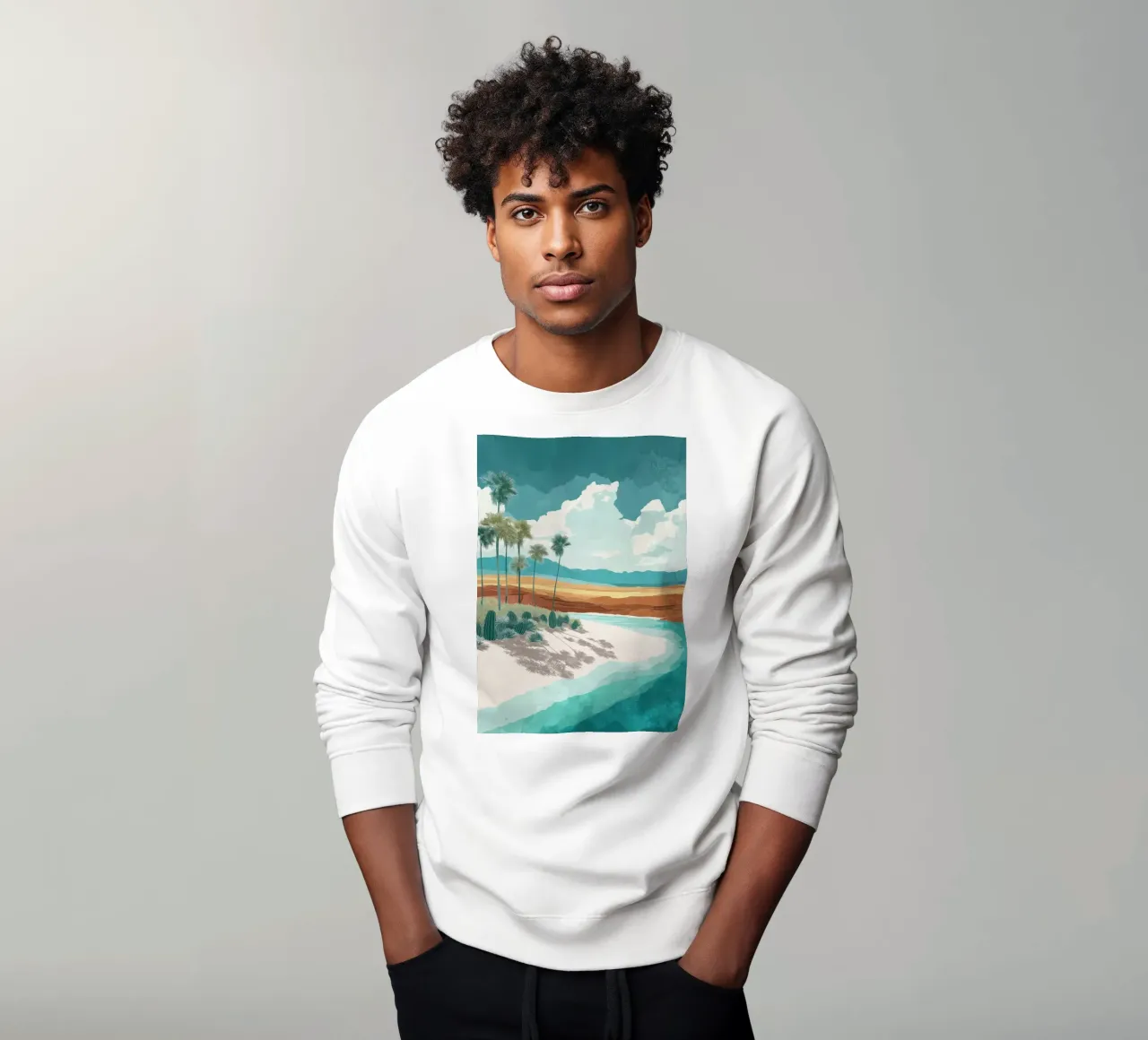 Tropical Mirage – Desert Dreams by the Shore felpa da Dune