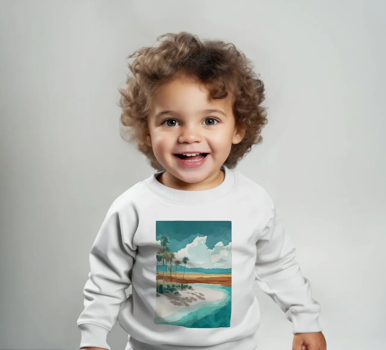 Tropical Mirage – Desert Dreams by the Shore felpa neonato da Dune
