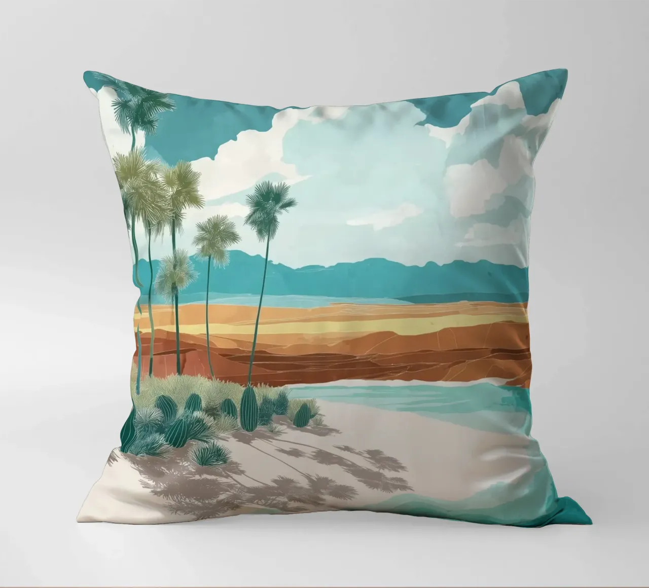 Tropical Mirage – Desert Dreams by the Shore cuscino da Dune