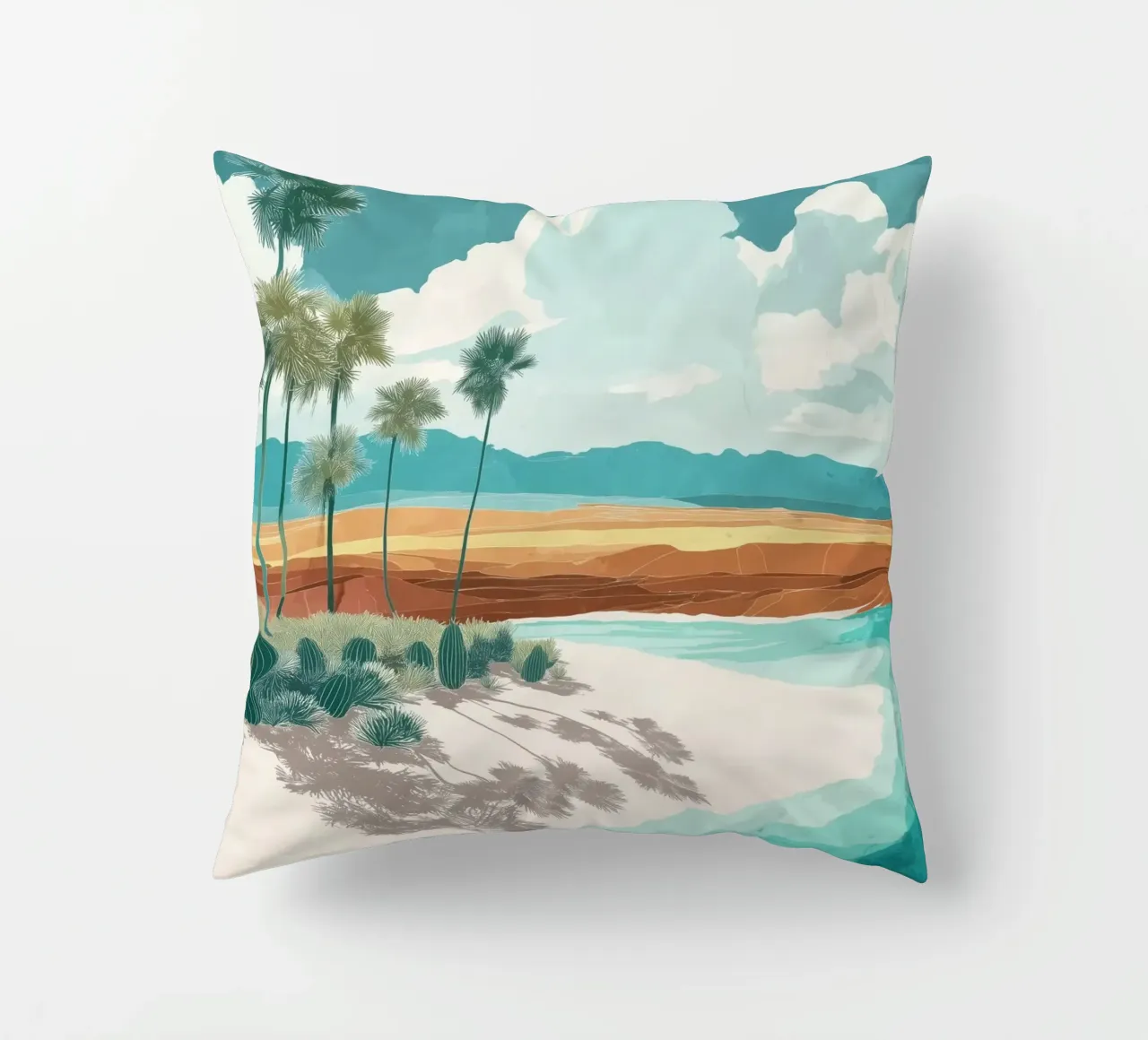 Tropical Mirage – Desert Dreams by the Shore cuscino da Dune
