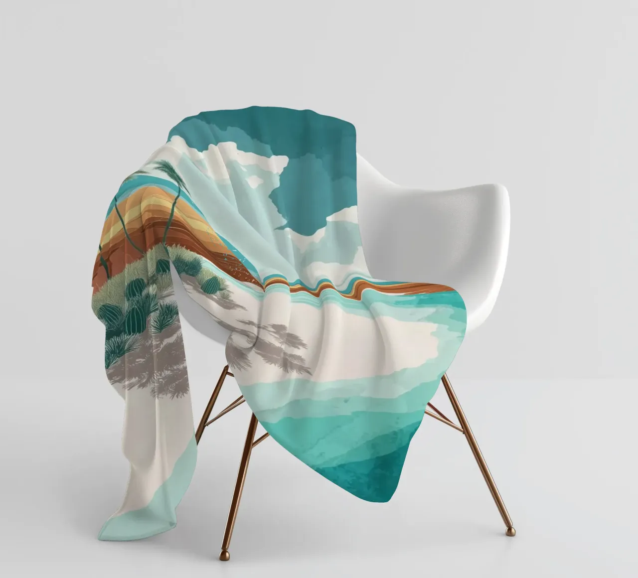 Tropical Mirage – Desert Dreams by the Shore coperta in pile da Dune
