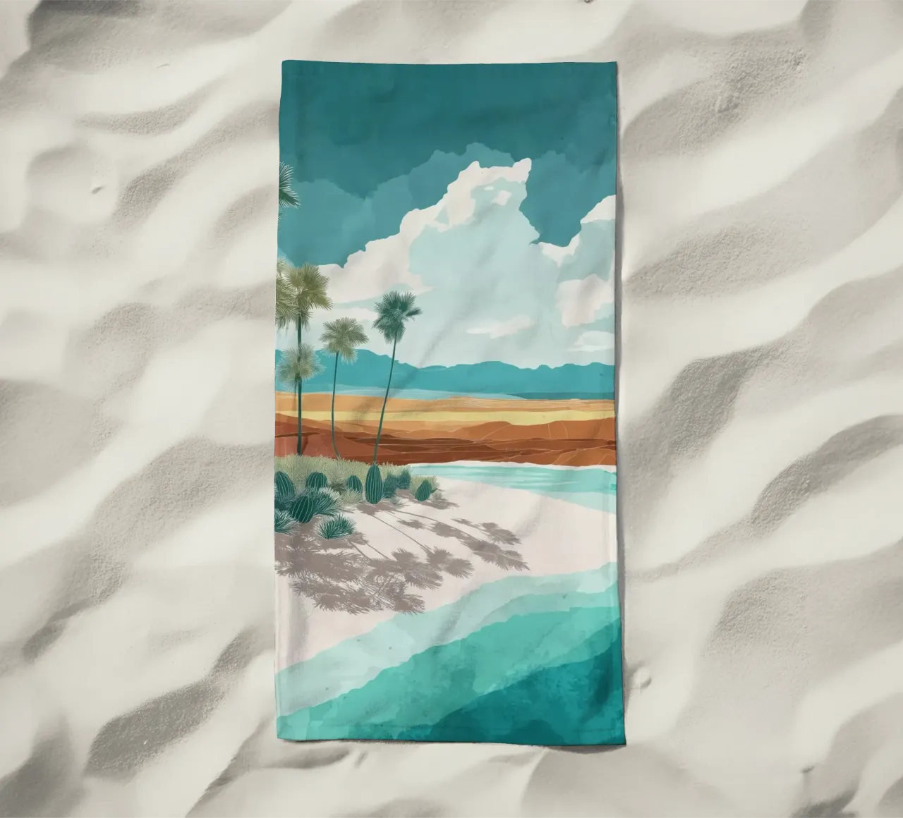 Tropical Mirage – Desert Dreams by the Shore telo mare da Dune