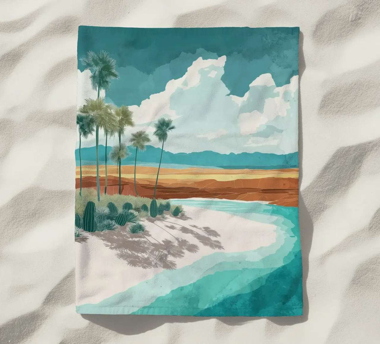 Tropical Mirage – Desert Dreams by the Shore telo mare da Dune