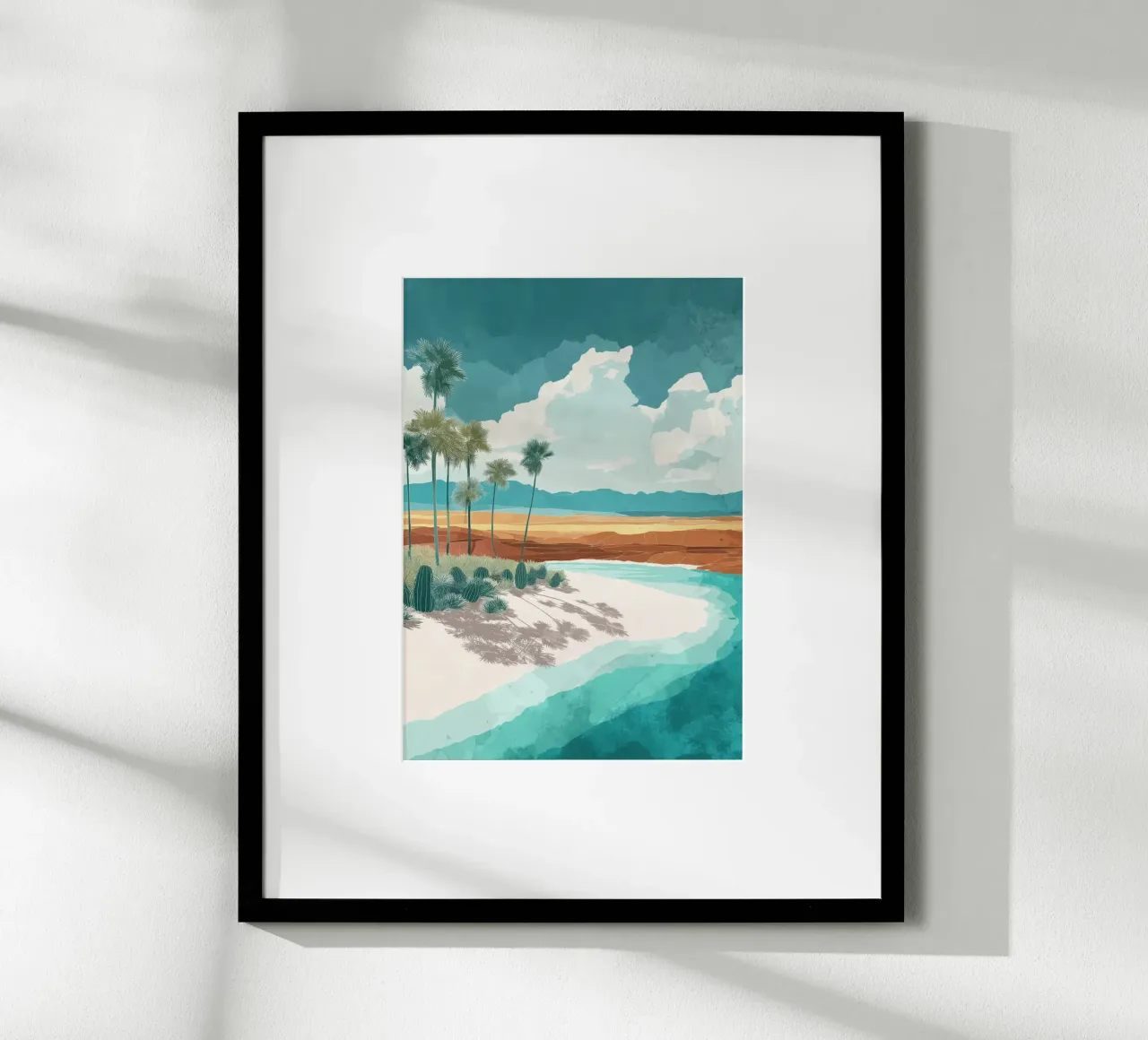 Tropical Mirage – Desert Dreams by the Shore carta hahnemühle da Dune