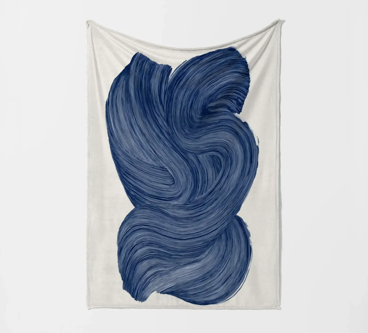 Indigo Stroke Fleecedecke von treechild