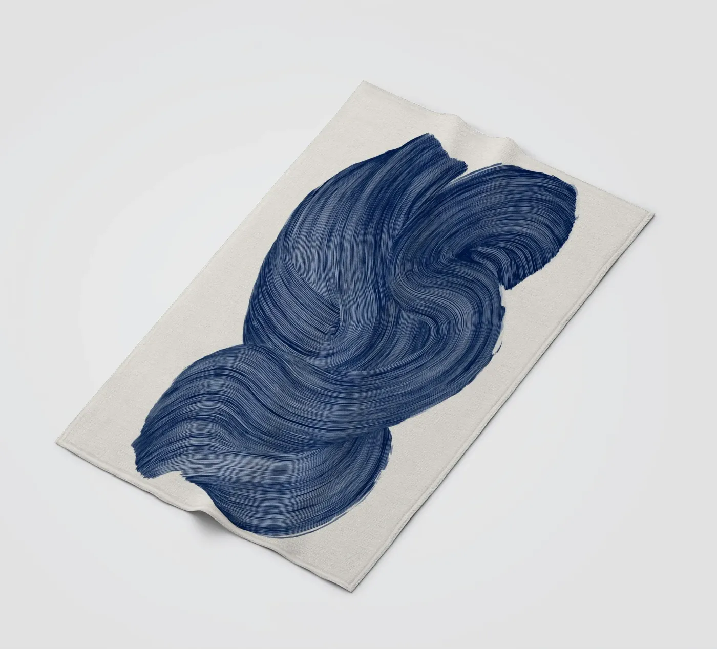 Indigo Stroke Fleecedecke von treechild