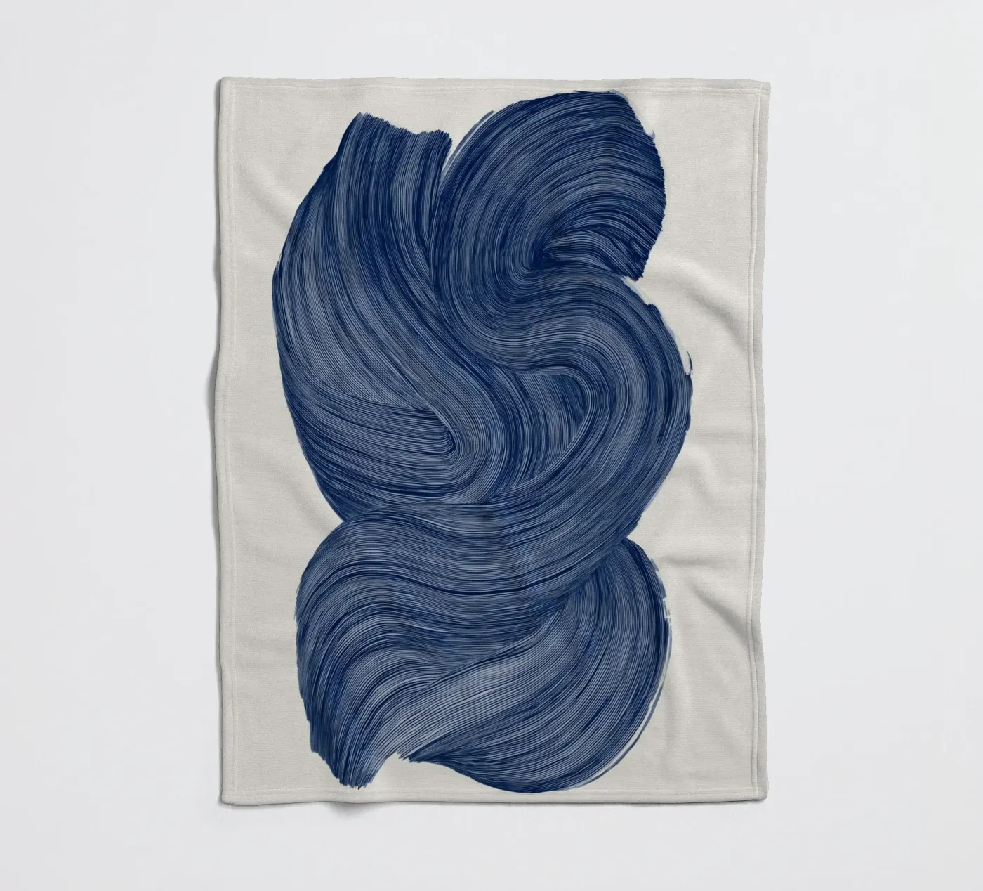 Indigo Stroke Fleecedecke von treechild