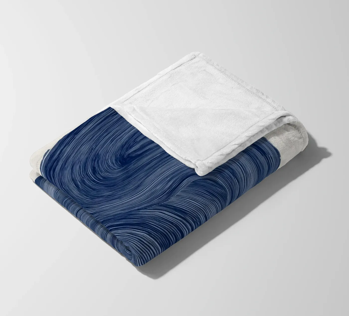 Indigo Stroke Fleecedecke von treechild