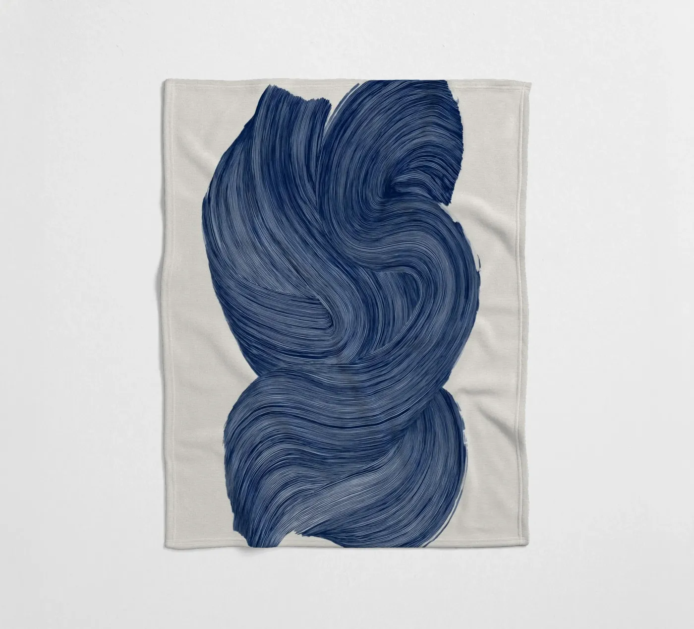 Indigo Stroke Fleecedecke von treechild