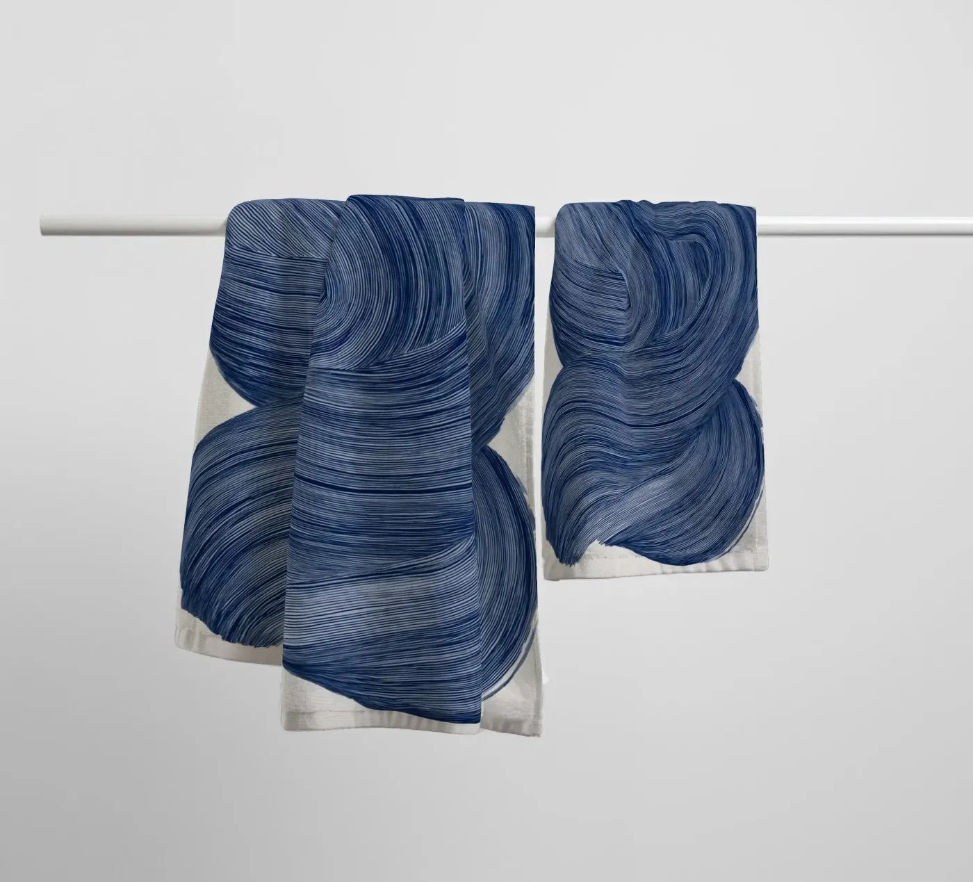 Indigo Stroke towel by treechild