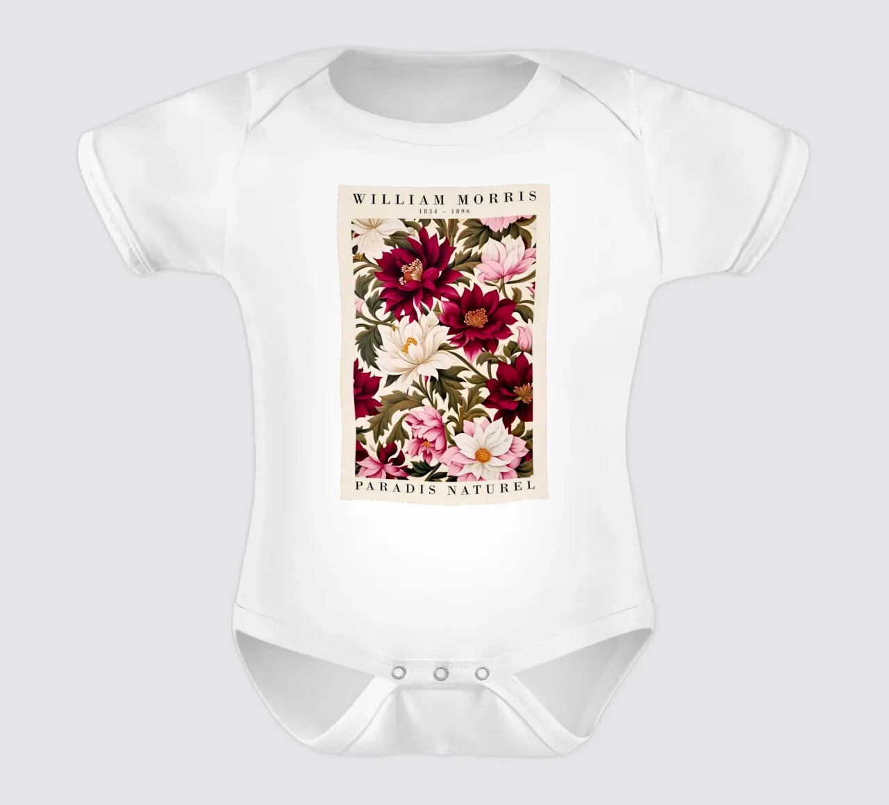 fiori in fiore body neonato maniche corte da Ropech Shop