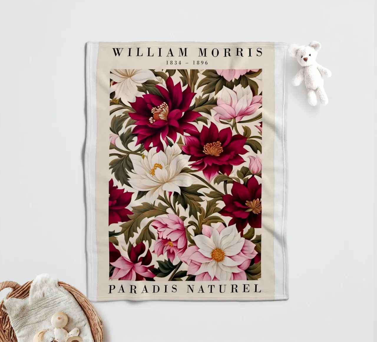 fiori in fiore coperta in pile da Ropech Shop