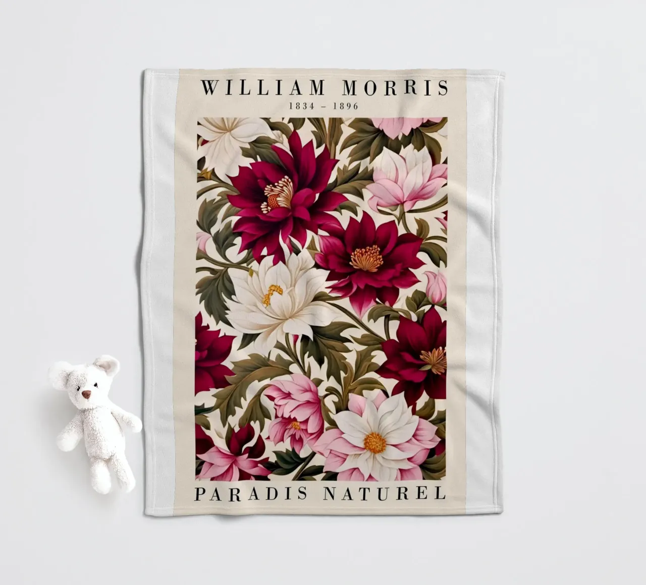 fiori in fiore coperta in pile da Ropech Shop